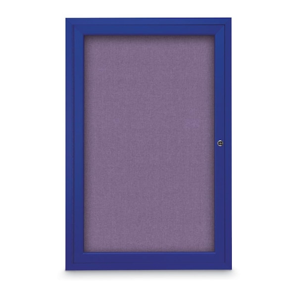Slim Enclosed Corkboard, 11"x13-1/2", Satin Alum Frame/Cork